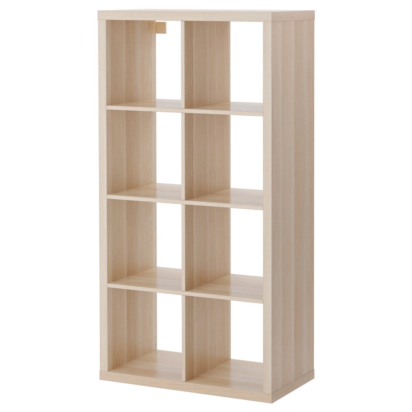 Kallax Shelving Unit - White Stained Oak Effect 77x147 Cm