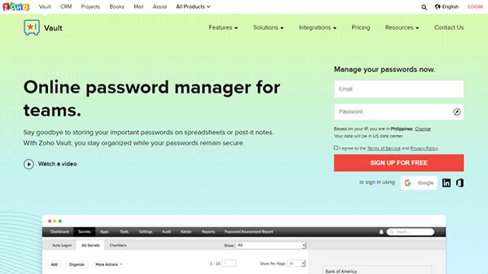 Zoho Vault