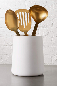 5. Matte White Utensil Holder: View at CB2