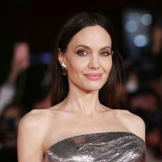 Angelina Jolie attends the 'Eternals' red carpet at the 2021 Rome Film Fest