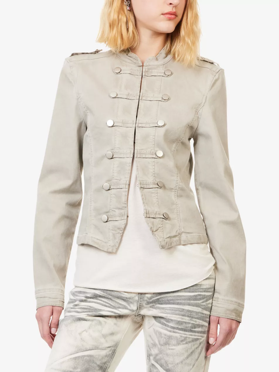 Rebel Stand-Collar Woven Jacket - Xs