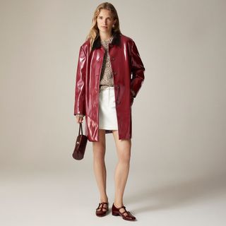 J.Crew, Collection Barn Jacket™ in Faux Patent Leather