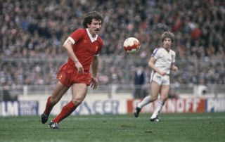 Graeme Souness in action for Liverpool against West Ham in 1981.