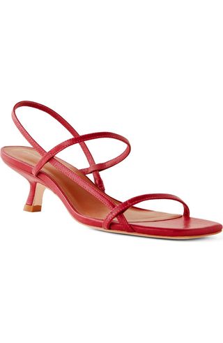 Serenity Bare Square Toe Slingback Sandal