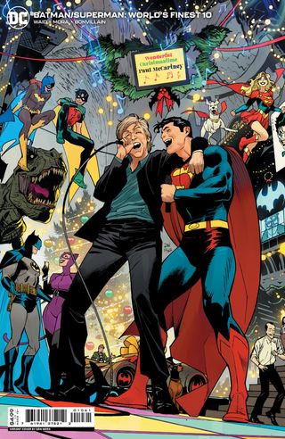 Batman/Superman: World's Finest #10 Holiday McCartney Variant Cover by Dan Mora