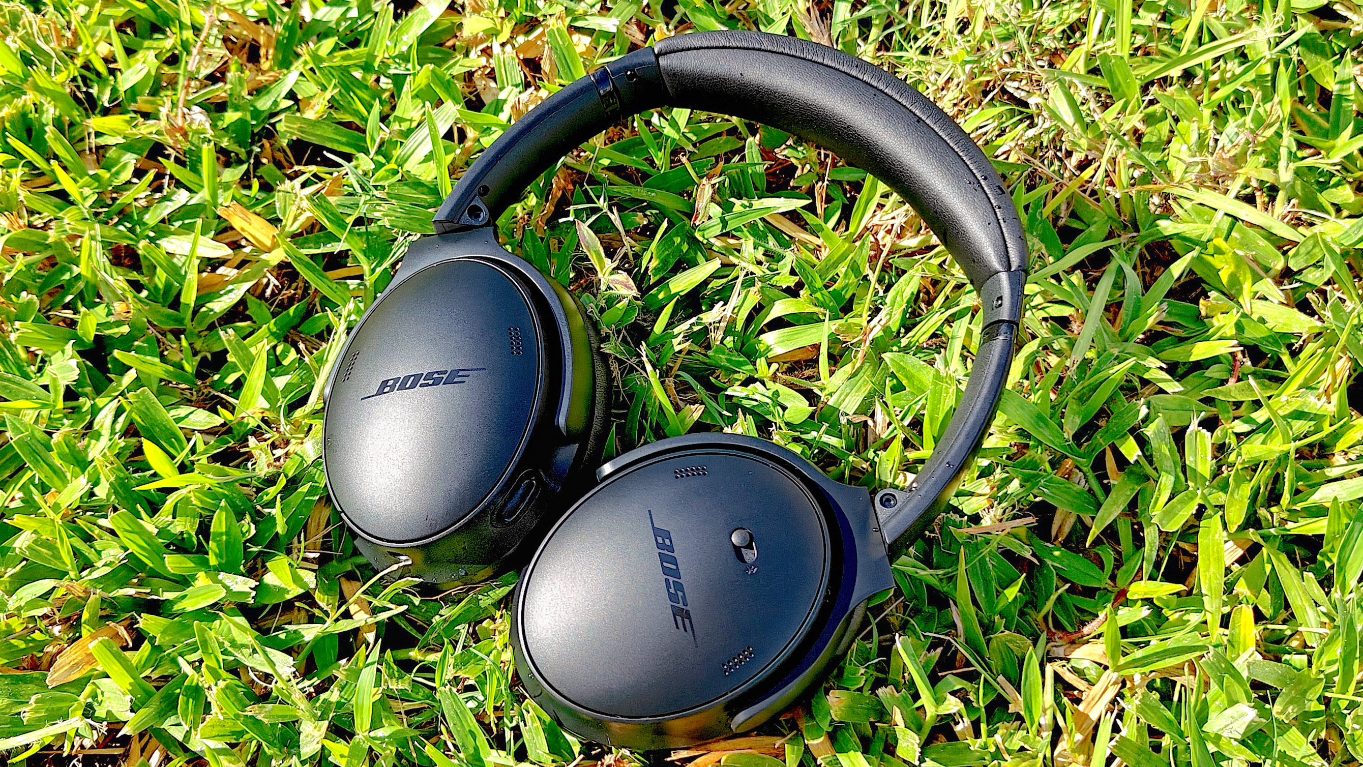 Bose QuietComfort Headphones on grass