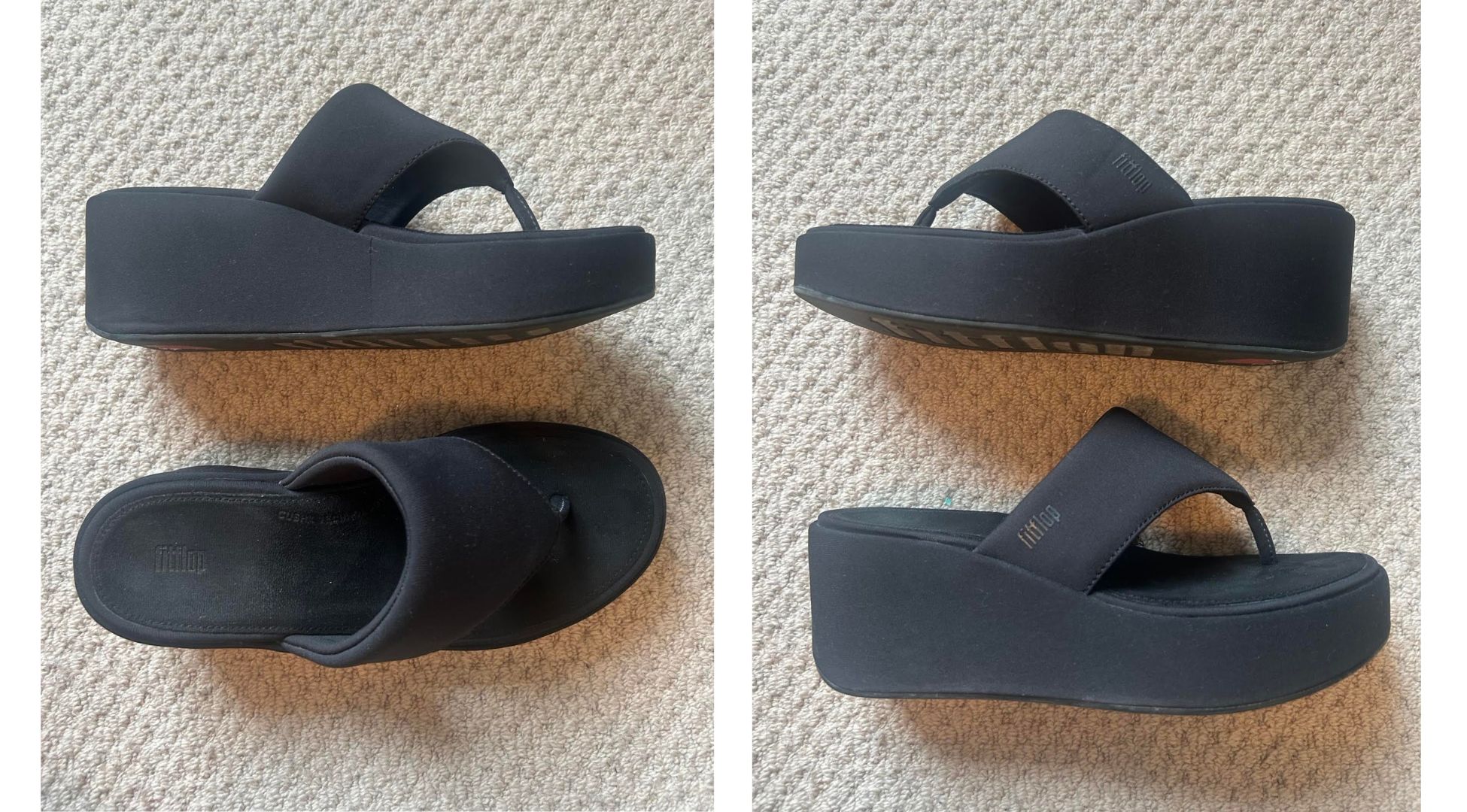 Image of PLATFFORMS Wedge Toe-Post Sandals