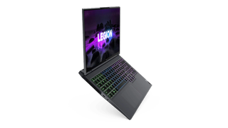 A photo of the Lenovo Legion 5 Pro gaming laptop on a white backdrop