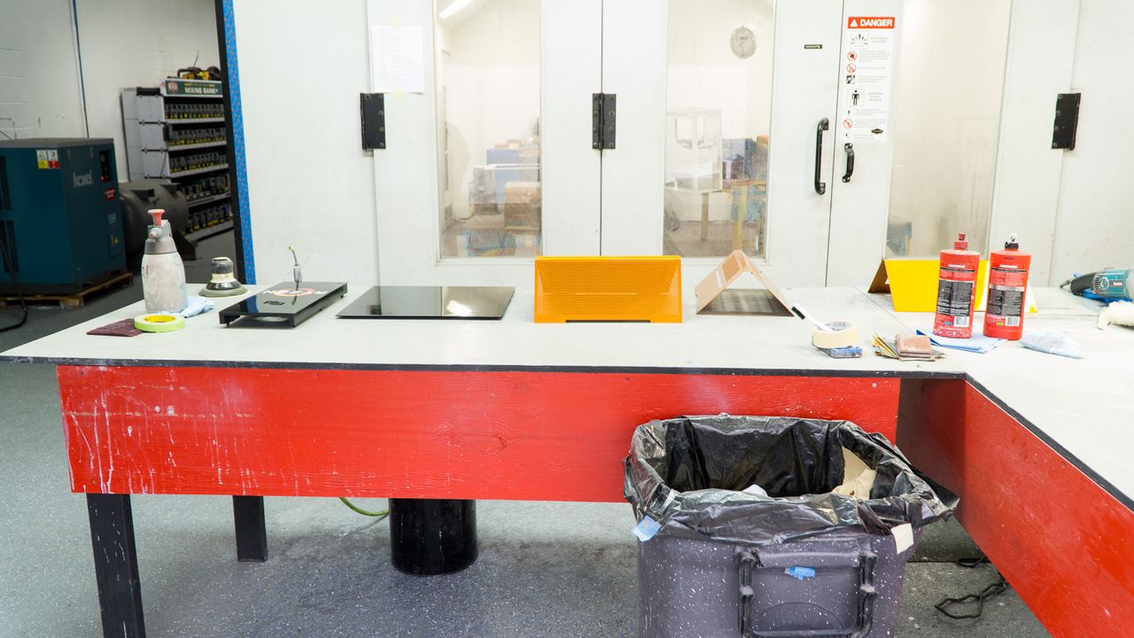 This is where Maingear paints its various custom PC chassis.