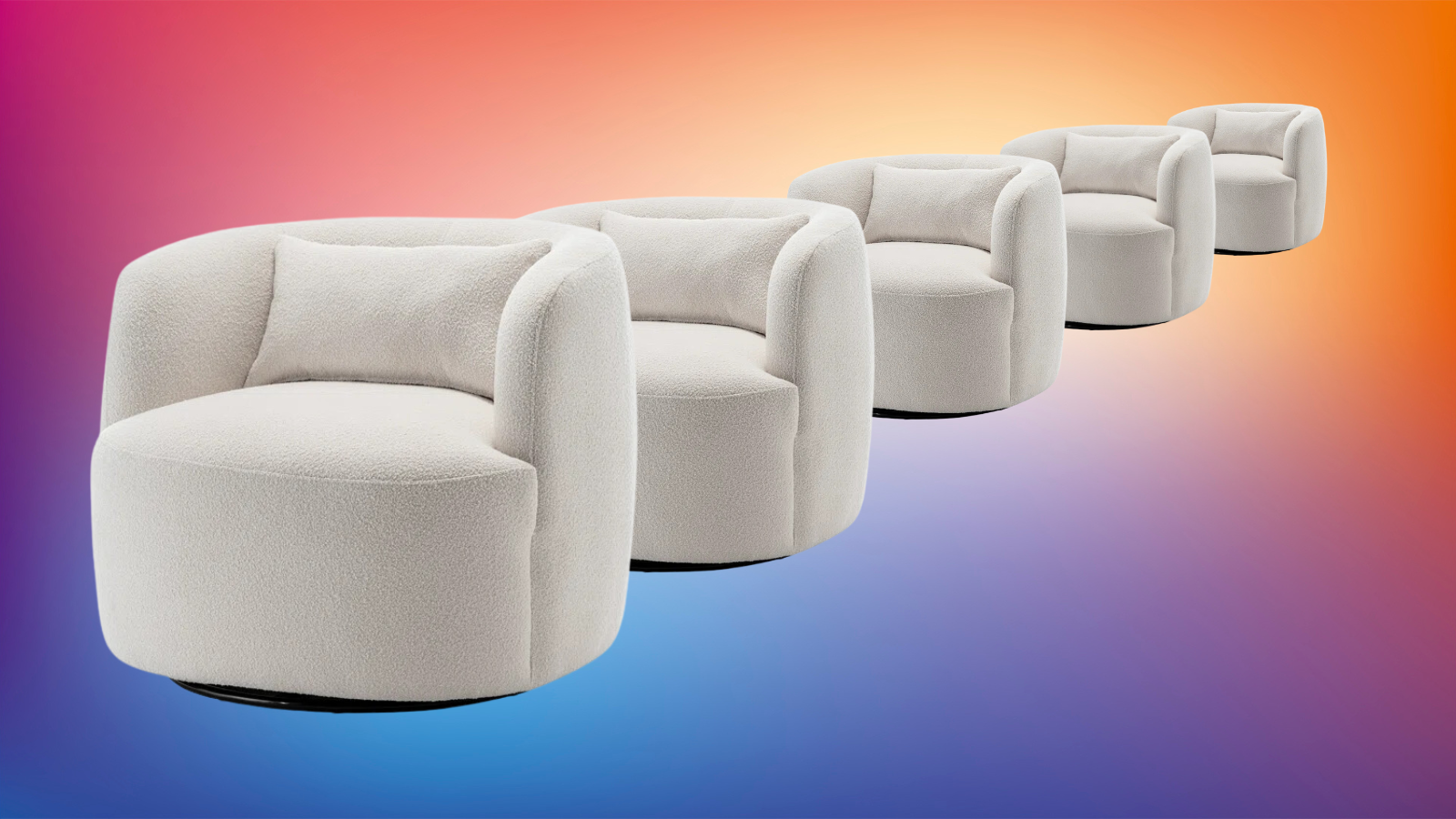 "Boucle isn't Going Anywhere" — The On-Sale Swivel Chair We Love