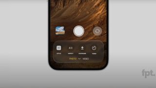 A mockup showing a possible redesign for the iPhone's Camera app in iOS 19