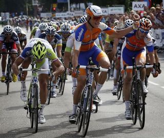 Rabobank's sprinter Theo Bos wins the Dutch Food Valley Classic
