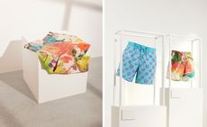 Swim shorts on display