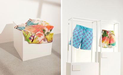 Swim shorts on display