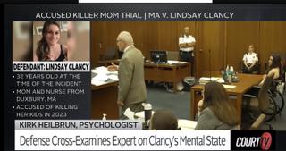 Screenshot of Court TV programming
