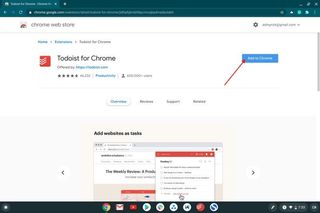 Todoist For Chrome Extension Page