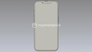 An unofficial render of the iPhone 14, from the front