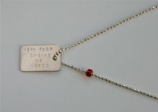 'Very Poor Choice of Words' necklace