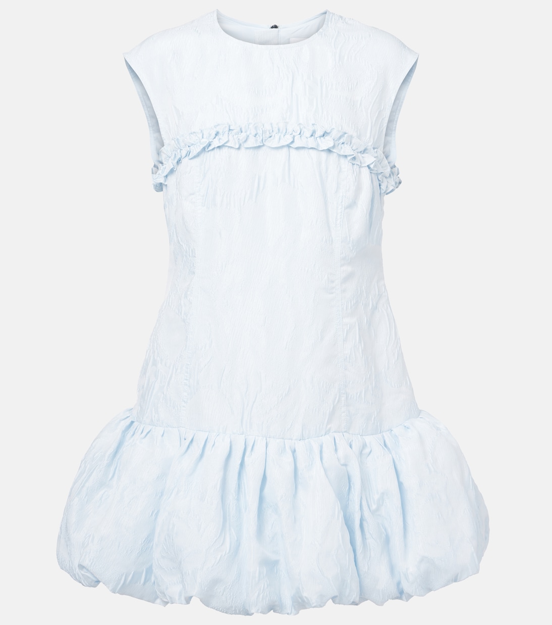 Ruffled Jacquard Minidress