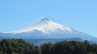 The Villarica volcano near Pucon, Chile