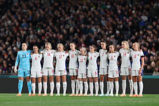Norway Women's World Cup 2023 squad Norway players observe a minute of silence for victims in Auckland shooting prior to the FIFA Women's World Cup Australia & New Zealand 2023 Group A match between New Zealand and Norway at Eden Park on July 20, 2023 in Auckland / Tāmaki Makaurau, New Zealand.