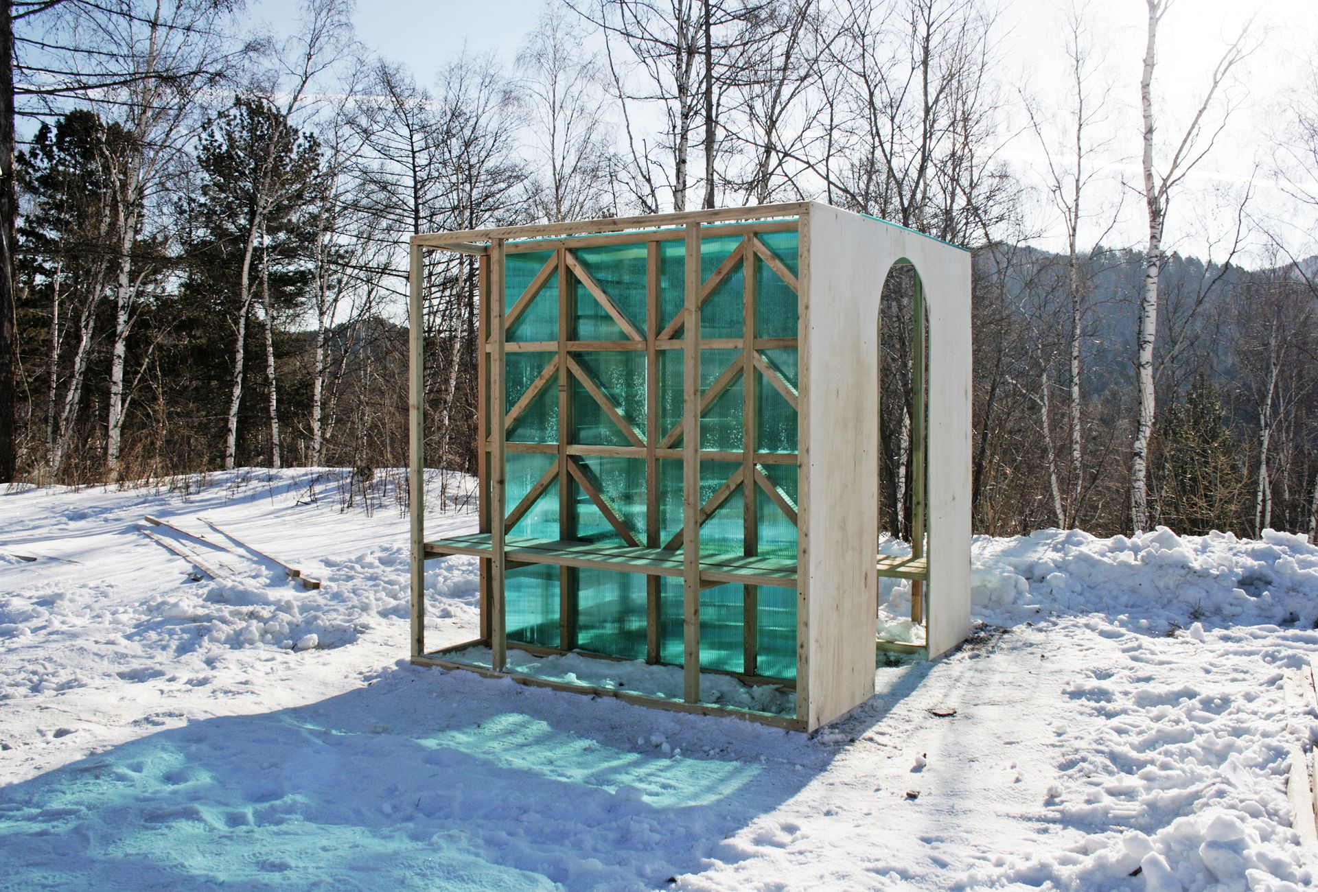 Meandre pavilion in Siberia - ArchBuhta festival