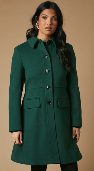 A green dolly coat from Oasis, Debenhams 