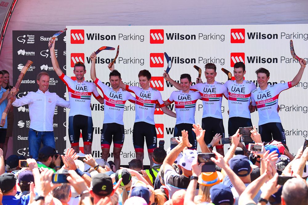 UAE Team Emirates were the top team at the 2019 Tour Down Under