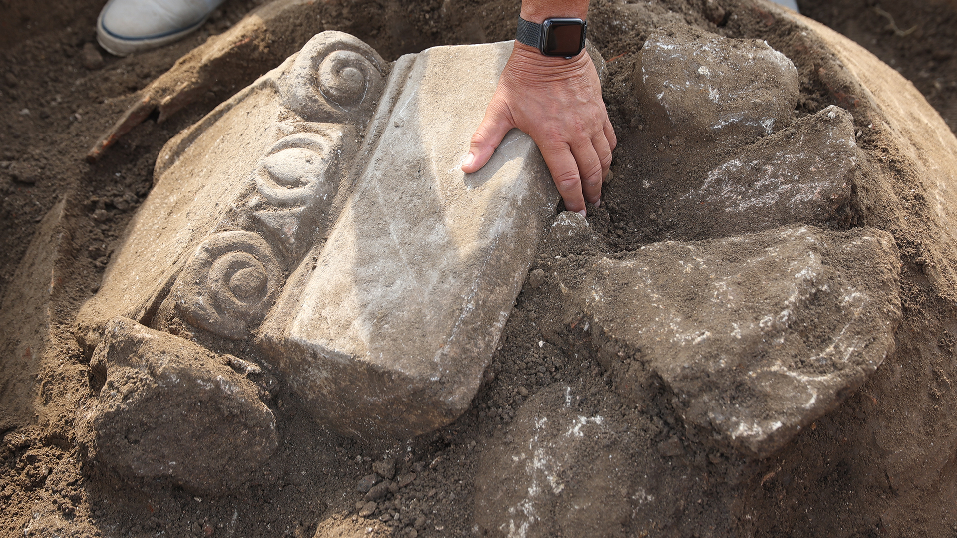 The archaeological team thinks that the synagogue was built in the first century B.C. perhaps more than 100 years before the destruction of Jerusalem's Second Temple.