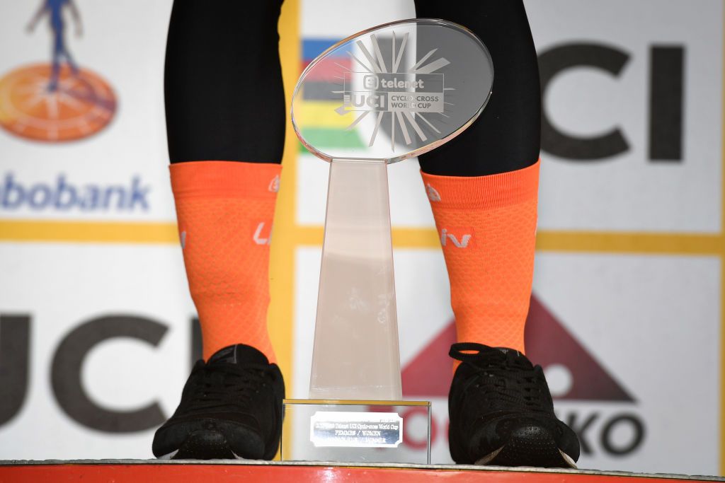 Marianne Vos' World Cup trophy