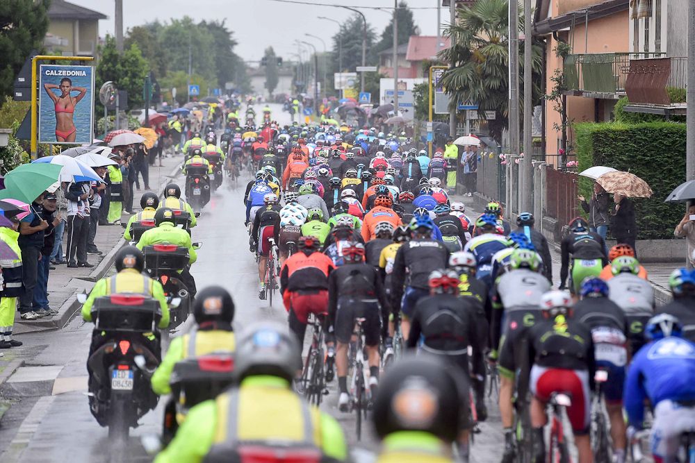 Another wet day at the Giro.