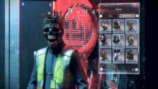 Watch Dogs Legion skull with crown mask