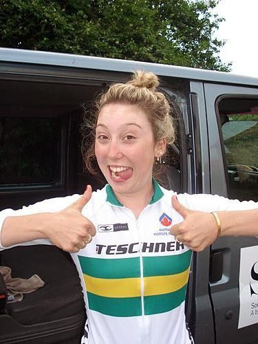 Thumbs up: Josie Tomic is ready to go