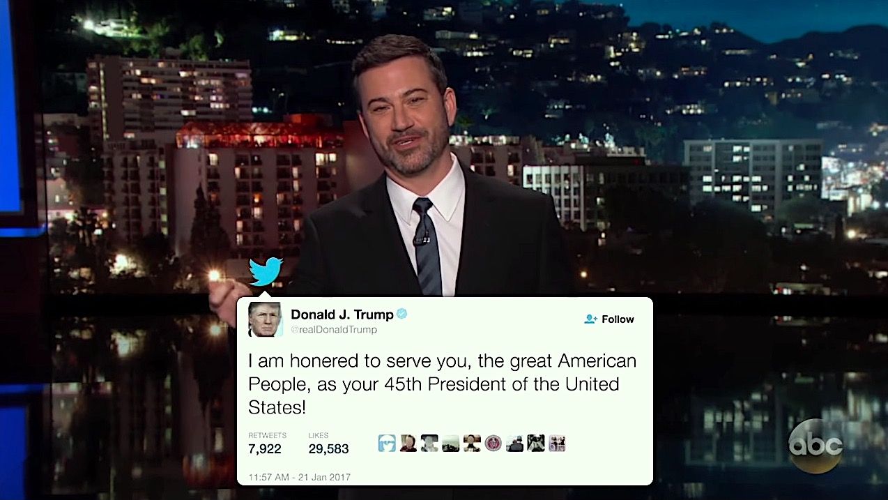 Jimmy Kimmel recaps President Trump&amp;#039;s first weekend