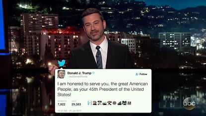Jimmy Kimmel recaps President Trump's first weekend