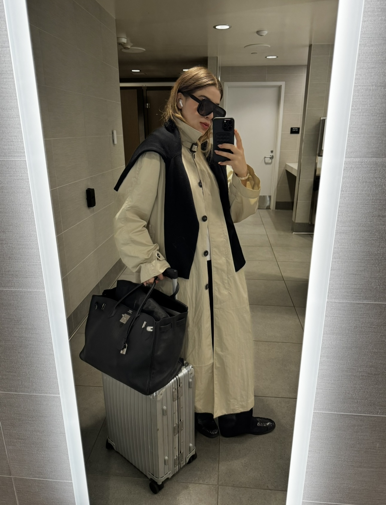 Christina Grasso wearing airport outfits