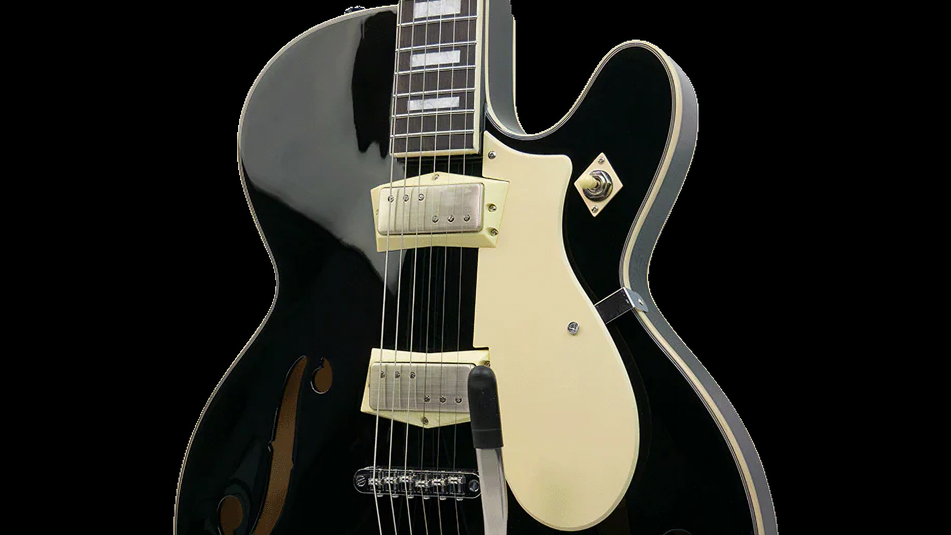 A photo of the Silvertone 1446 VBK (for Bigsby Vibrato)