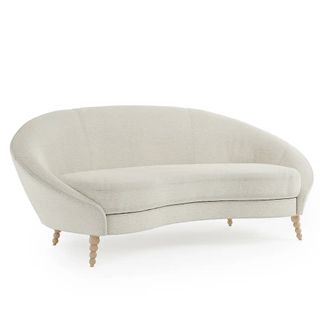 Ivy Chunky Soft Chenille 3 Seater Sofa, Ivory
