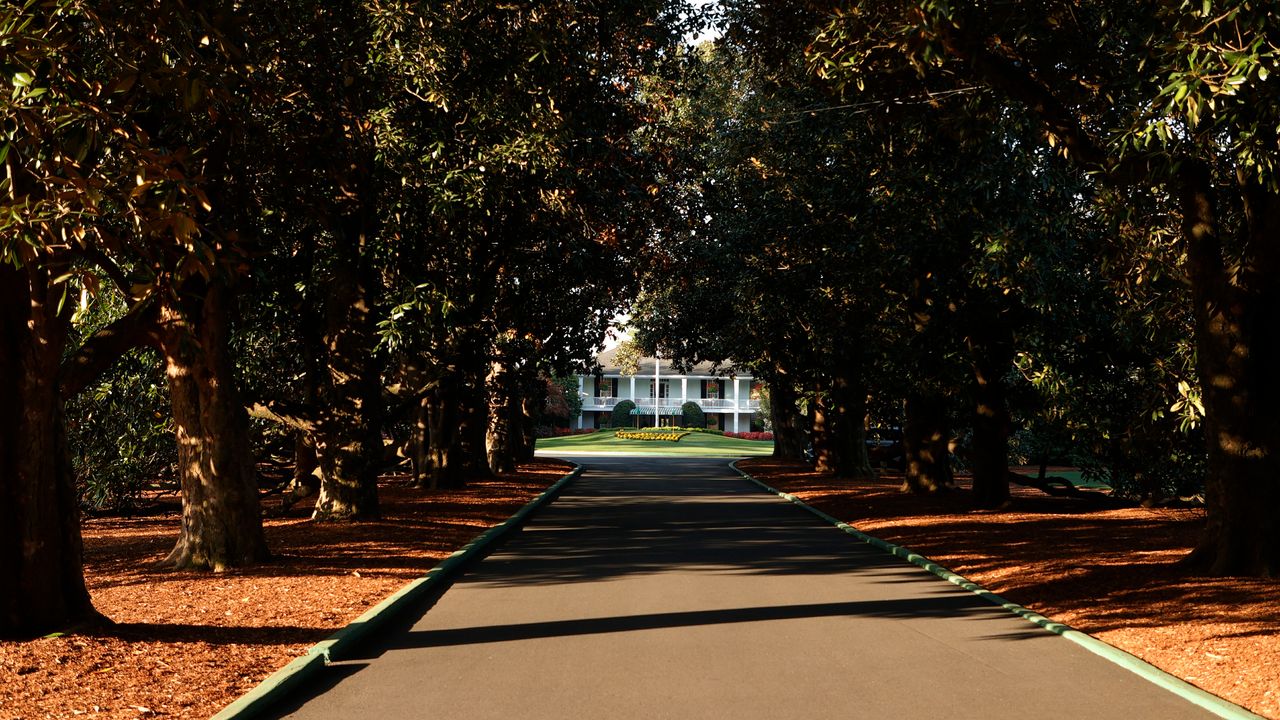 Magnolia Lane leading to Augusta National