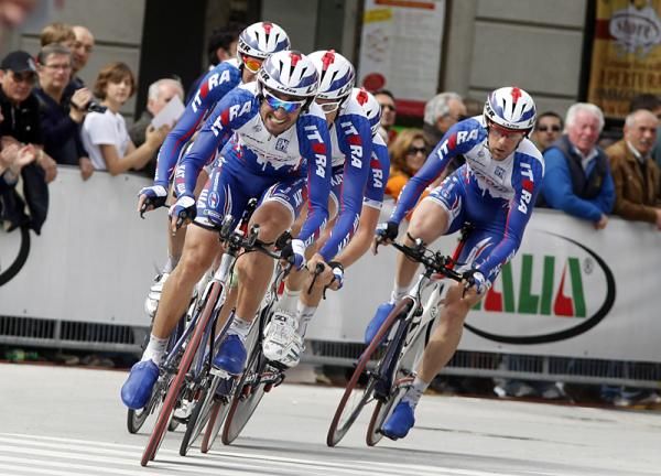 Team Katusha put in a solid, fourth placed ride.