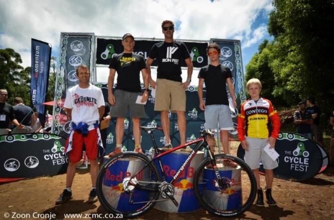 The 40km podium at Cyclefest
