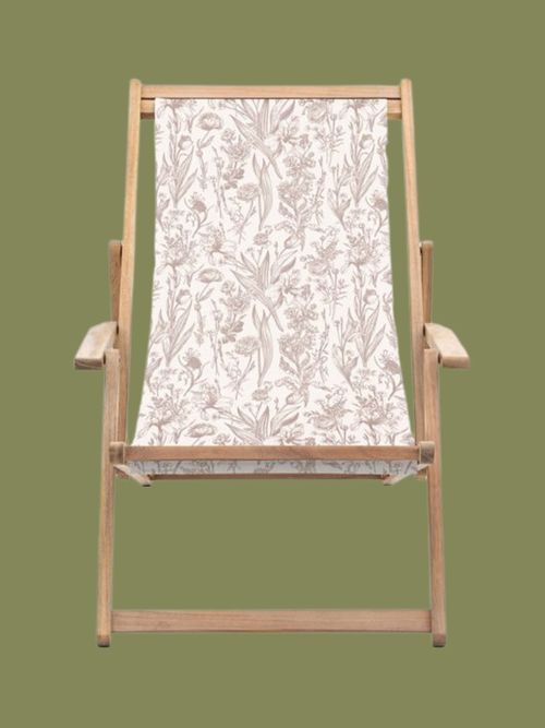 Rest-Easy Deck Chair in Rose Flora