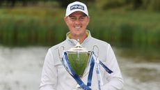 Joe Dean with the British Masters trophy 