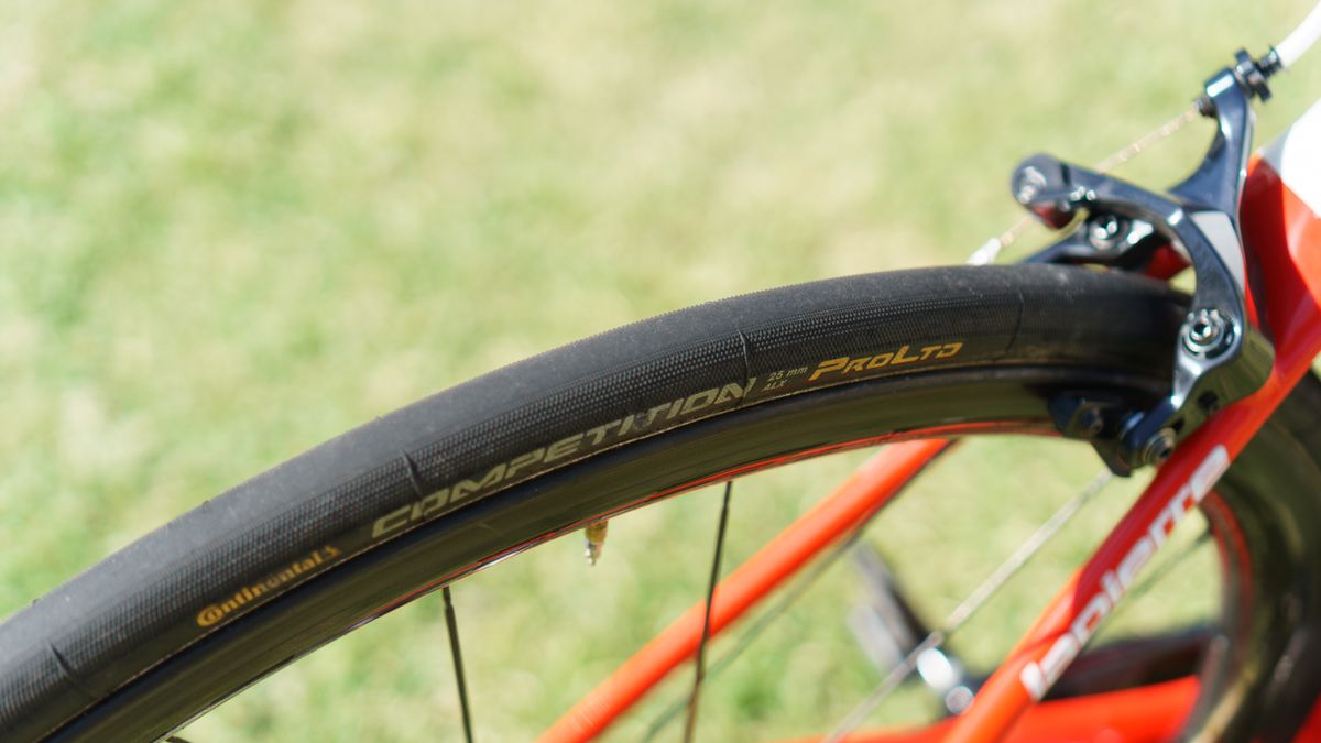 Continental's Competition Pro Ltd tubular has been updated for 2019 with the central section of the tyre now smooth