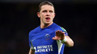 Tottenham Hotspur target Conor Gallagher in action for Chelsea against Newcastle in the Carabao Cup in December 2023.