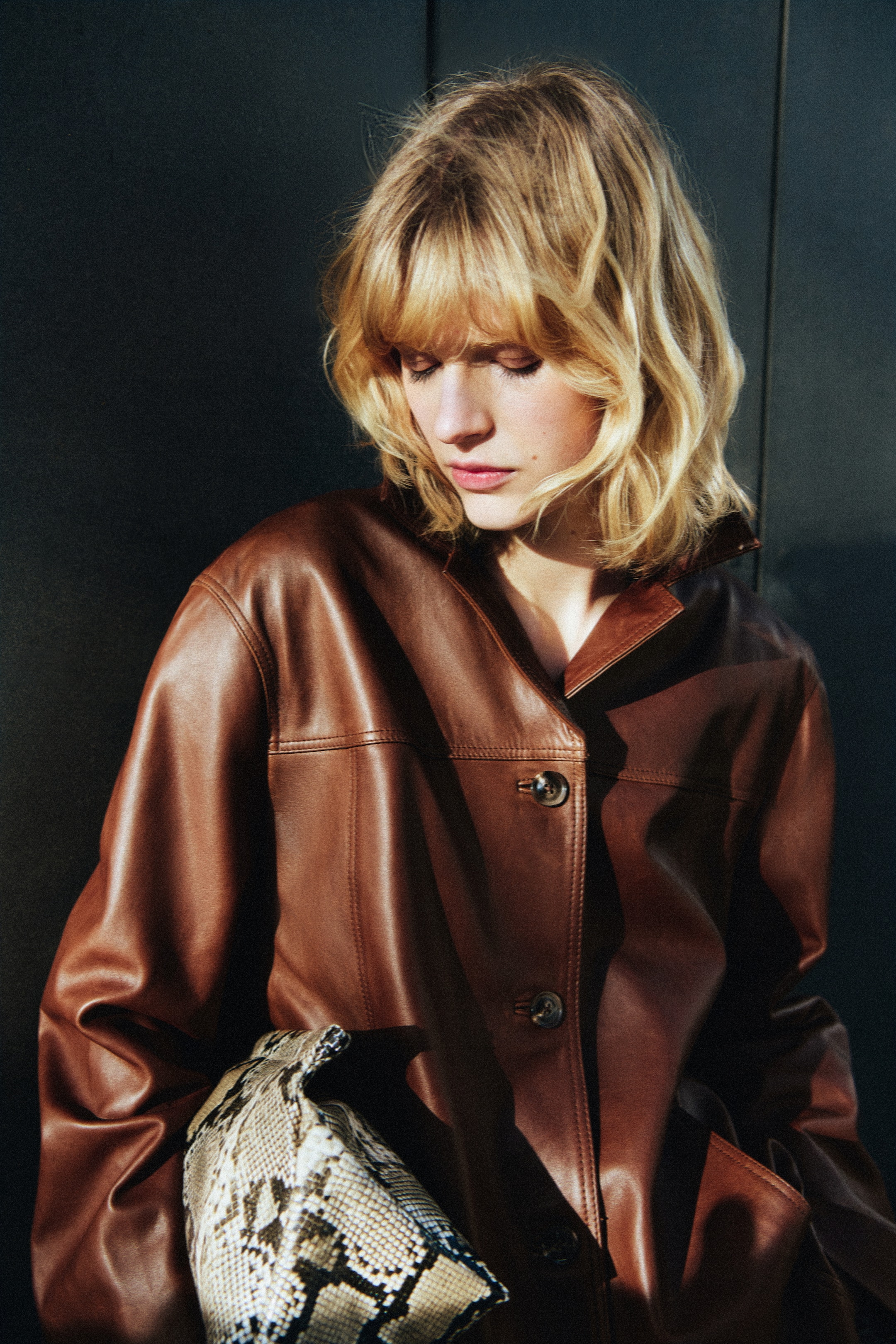 Leather Jacket - Brown