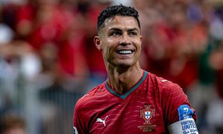 Cristiano Ronaldo of Portugal during the 2026 World Cup at NRG Stadium in Houston, United States, on June 23, 2026. 