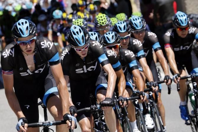 Team Sky took control of the race on stage 8