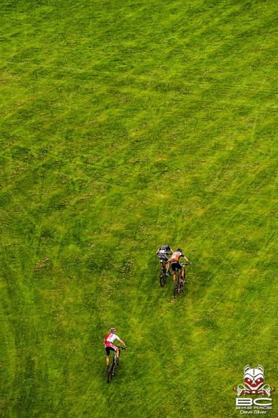 A view of the sprint finish from above