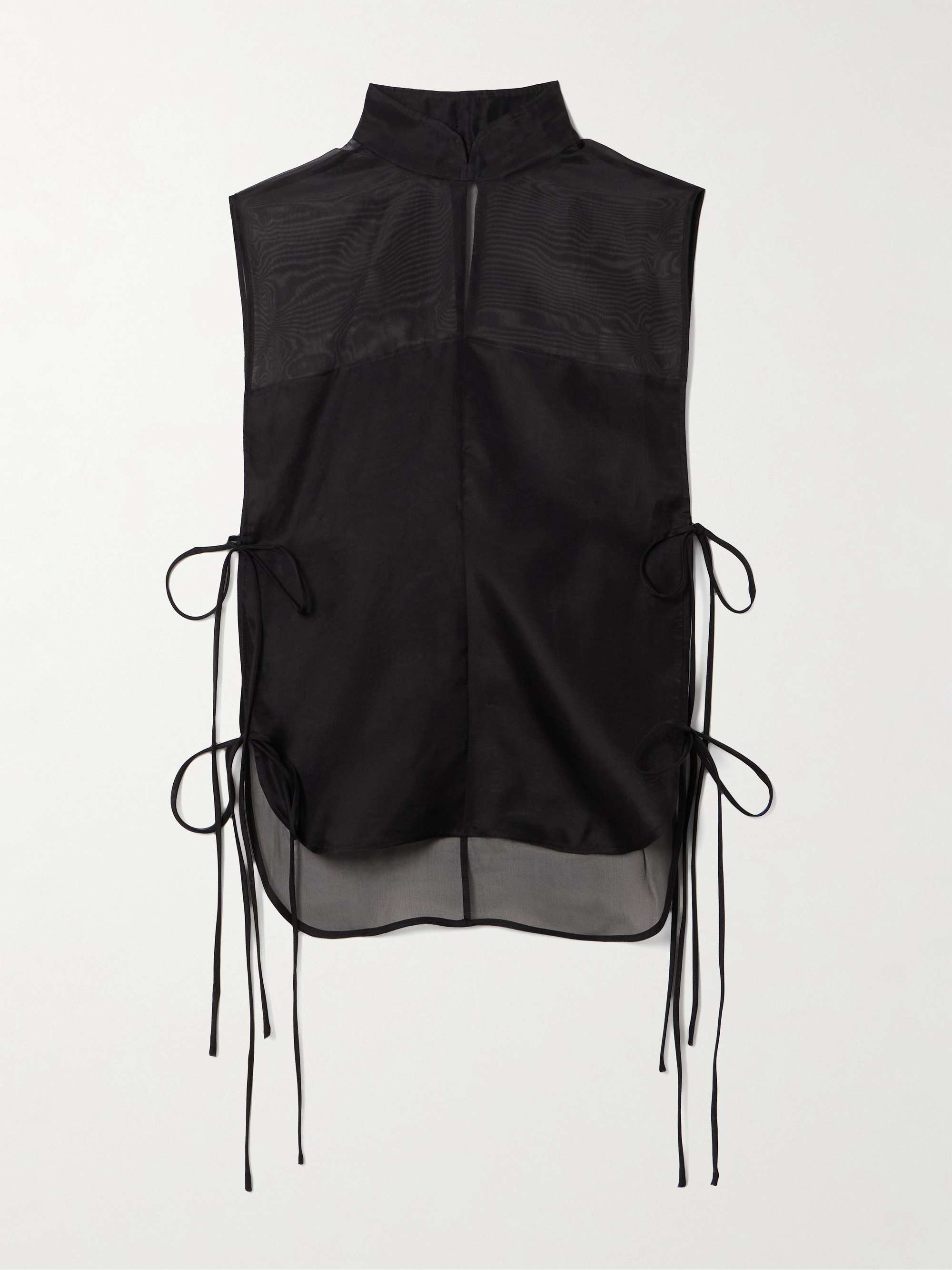 Anzio Tie-Detailed Silk-Tulle Top